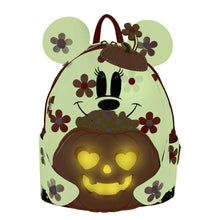 Load image into Gallery viewer, Loungefly Disney Minnie Mouse Floral Ghost Light Up Glow Mini Backpack
