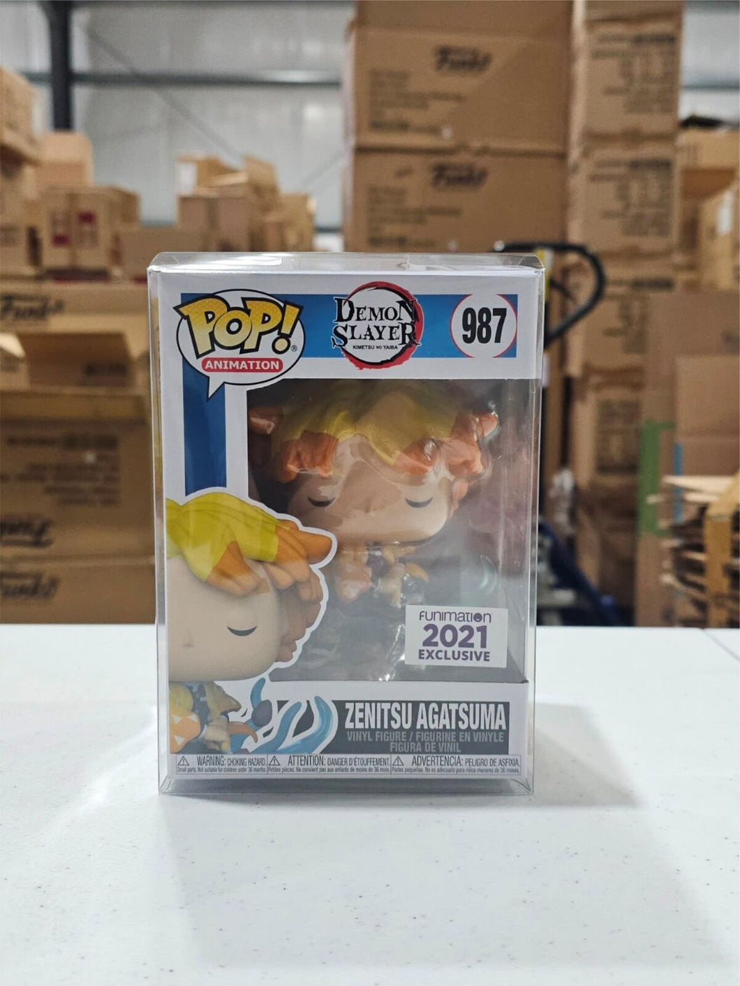 Funko Pop! Demon Slayer Zenitsu Agatsuma 2023 Funimation Exclusive W/Protector