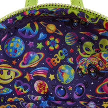 Load image into Gallery viewer, Loungefly Lisa Frank Cosmic Alien Ride Glow Mini Backpack
