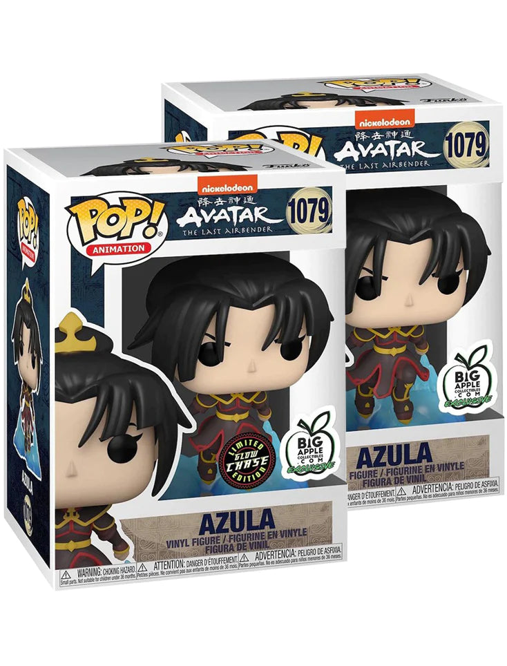 Funko Pop! Avatar Azula #1079 Glow Chase Set (2) Big Apple Exclusive