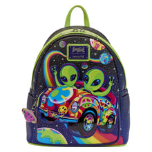 Load image into Gallery viewer, Loungefly Lisa Frank Cosmic Alien Ride Glow Mini Backpack
