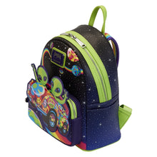 Load image into Gallery viewer, Loungefly Lisa Frank Cosmic Alien Ride Glow Mini Backpack
