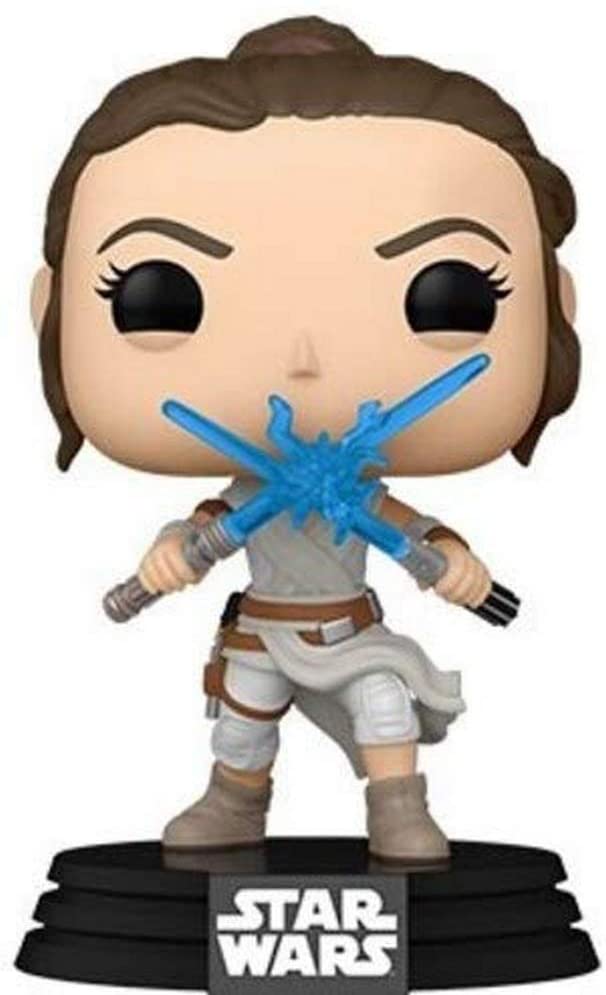 Funko Pop! Star Wars: The Rise of Skywalker Ep. 9 - Rey with 2 Light Sabers Collectible Vinyl Bobblehead