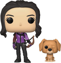 Load image into Gallery viewer, Funko Pop! Marvel Hawkeye Set of 4 - Hawkeye, Yelena, Maya Lopez and Kate with Lucky The Pizza Dog
