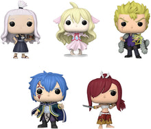 Load image into Gallery viewer, Funko Pop! Fairy Tail Set of 5 - Erza Scarlet, Jellal Fernandes, Laxus Dreyar, Mavis Vermillion and Mirajane Strauss
