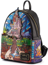 Load image into Gallery viewer, Loungefly Disney Princess Castle Series Belle Womens Double Strap Shoulder Bag Purse
