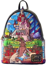 Load image into Gallery viewer, Loungefly Disney Princess Castle Series Belle Womens Double Strap Shoulder Bag Purse
