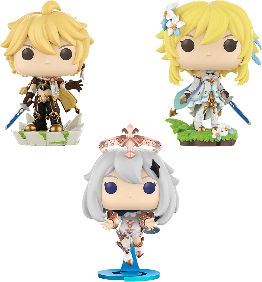 Funko Pop! Genshin Impact Set of 3 - Aether, Lumine and Paimon