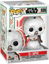 Load image into Gallery viewer, Funko Pop! Star Wars Holiday: C-3PO Snowman
