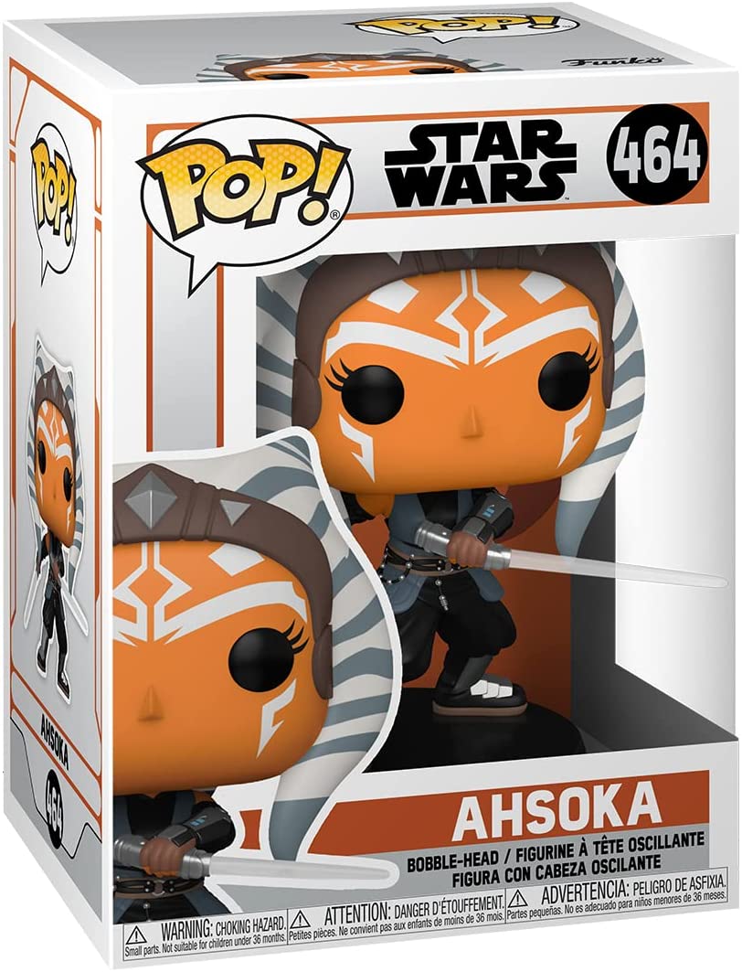 Funko Pop! Star Wars: The Mandalorian - Ahsoka with Lightsabers Vinyl Bobblehead