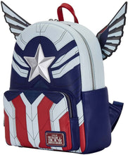 Load image into Gallery viewer, Loungefly Marvel Falcon Captain America Cosplay Womens Double Strap Shoulder Bag Purse
