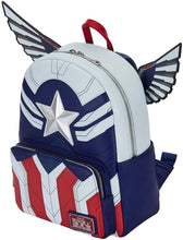 Load image into Gallery viewer, Loungefly Marvel Falcon Captain America Cosplay Womens Double Strap Shoulder Bag Purse
