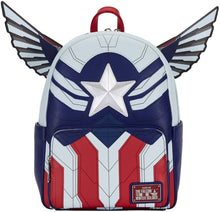 Load image into Gallery viewer, Loungefly Marvel Falcon Captain America Cosplay Womens Double Strap Shoulder Bag Purse
