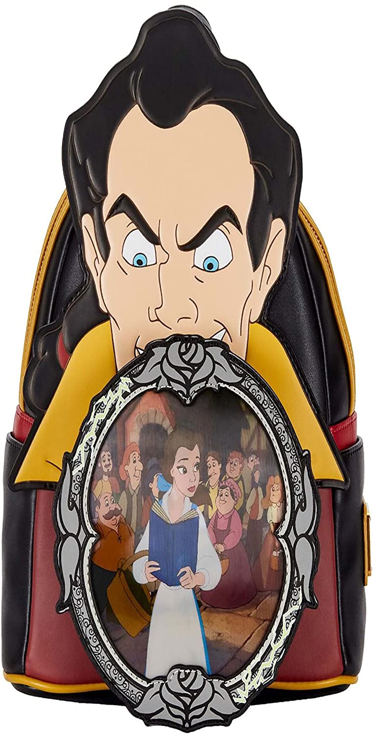 Loungefly Disney Villains Scene Gaston Womens Double Strap Shoulder Bag Purse