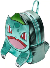 Load image into Gallery viewer, Loungefly Pokemon Metallic Bulbasaur Womens Double Strap Shoulder Bag Purse
